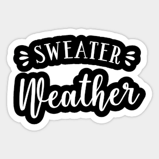 Sweater Weather Sticker